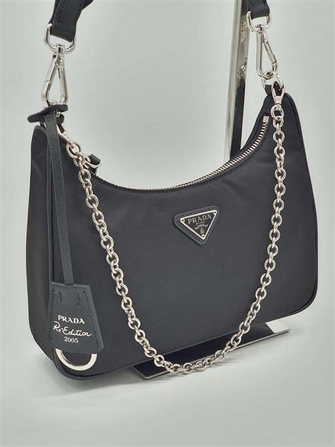 prada pochette nera|Prada authentic bags outlet.